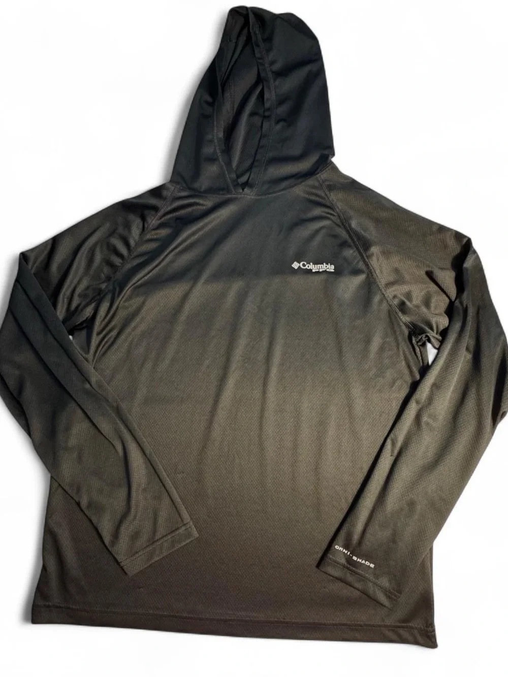 Columbia PFG Terminal Tackle Long Sleeve Hoodie Men's Medium Black Fishing Shirt